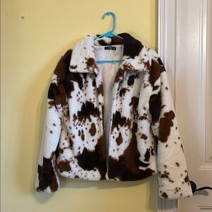 Shein Cow Print Jacket
